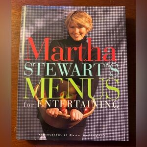 MARTHA STEWART MENUS FOR ENTERTAINING COOKBOOK 1994 FIRST EDITION